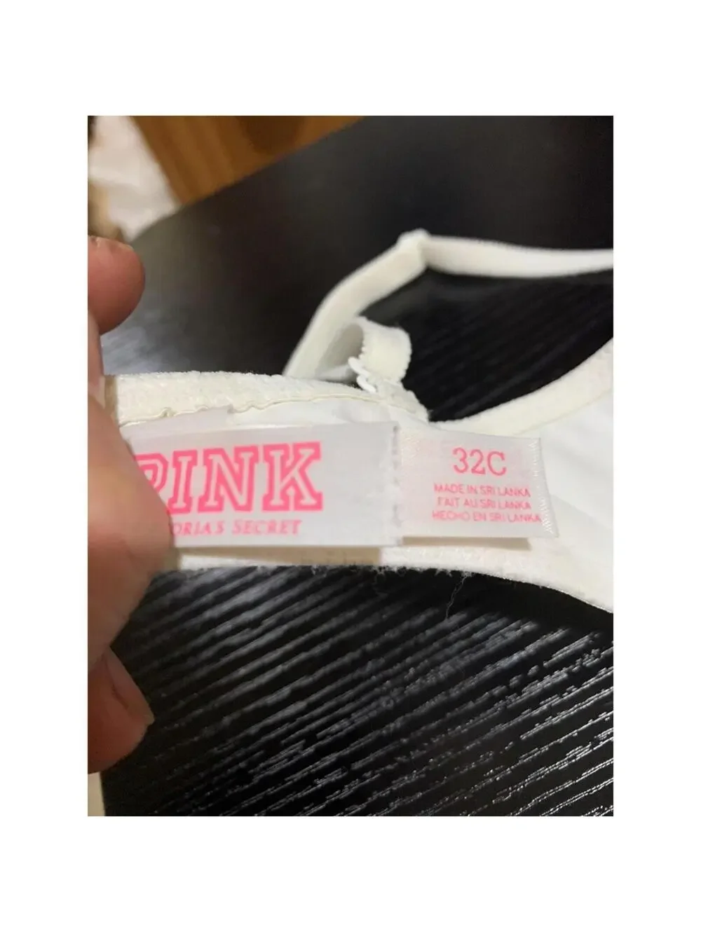 PINK victoria secret wear everywhere demi white bra 32 C multiway